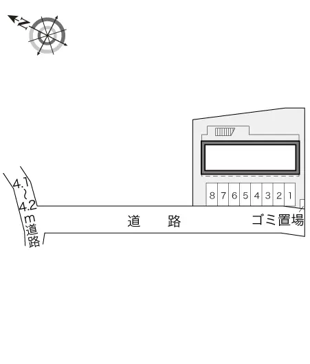 ★手数料０円★久留米市津福本町 月極駐車場